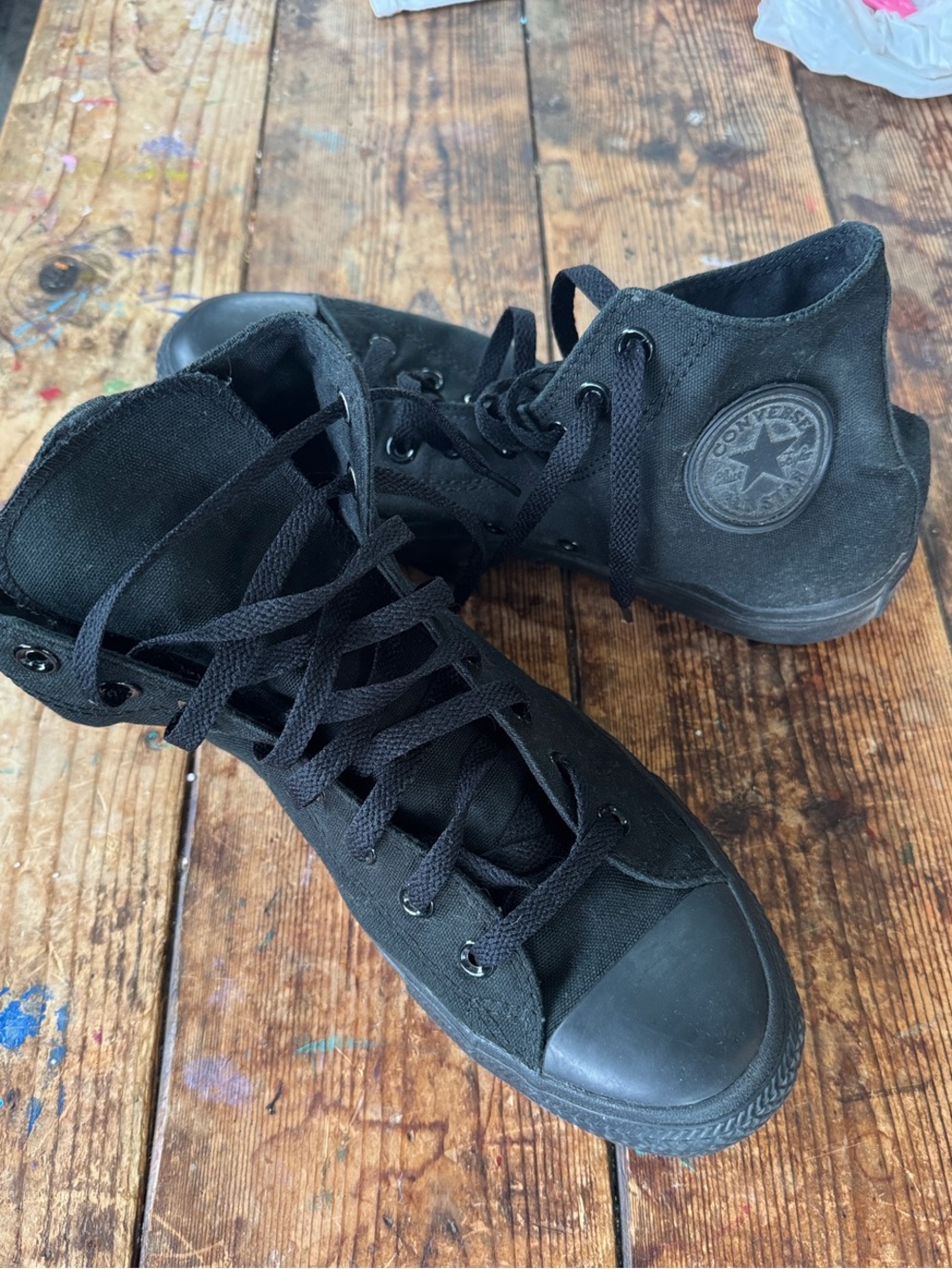 Converse Black High Top Canvas Sneakers